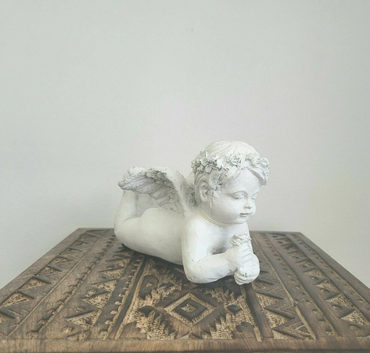 Garden Polystone Angels, Garden Ornament, Statue, Frost Resistant, Home Décor