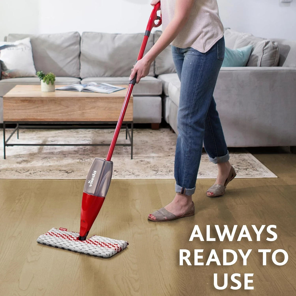 1-2 Spray Max Double-Sided Microfibre Mop Starter Kit Hard Floor Cleaner